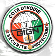 Ecusson PVC GENDARMERIE GIGN SECURITE PROTECTION AMBASSADE COTE D IVOIRE - Police & Gendarmerie