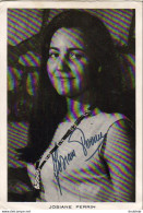 PHOTO AVEC AUTOGRAPHE ..................   JOSIANE PERRIN - Chanteurs & Musiciens