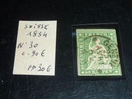 SUISSE  1854 N°30 - Oblitéré (C.V) - Used Stamps