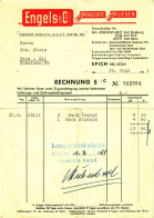 SPICH B/ Troisdorf  Siegburg 1961 Farbige Rechnung " Engels & Co Baustoffe Und Fliesen " - Transportmiddelen