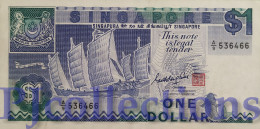 SINGAPORE 1 DOLLAR 1987 PICK 18a XF+ - Singapur