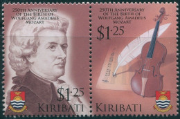 Kiribati 2006 SG768-769 Mozart Violin Pair MNH - Kiribati (1979-...)