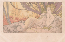 MUCHA Alphonse - Carte Postale "Crépuscule " 1899 - Mucha, Alphonse