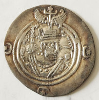 SASANIAN KINGS. Khosro II. 591-628 AD. AR Silver  Drachm  Year 23 Mint Hamadan - Orientalische Münzen