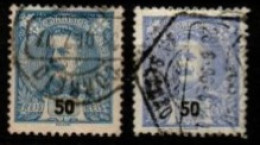 PORTUGAL     -    1895 .  Y&T N° 132 / 133 Oblitérés - Used Stamps