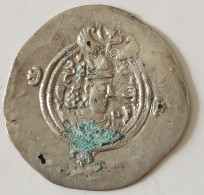 SASANIAN KINGS. Khosrau II. 591-628 AD. AR Silver  Drachm  Year 3 Mint GW - Orientales