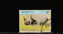 Nations Unies (Vienne) YT 200 Obl : Rhinocéros Noir - 1995 - Oblitérés