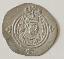 SASANIAN KINGS. Khosro II. 591-628 AD. AR Silver  Drachm  Year 37 Mint YAZD - Orientalische Münzen