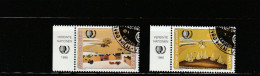 Nations Unies (Vienne) YT 204/5 Obl : Jeunesse , Village , Groupe De Huttes - 1995 - Oblitérés