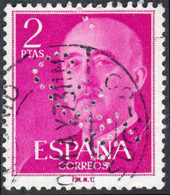 Madrid - Perforado - Edi O 1158 - "CTNE." (Telefónica) - Oblitérés