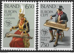 1985 ISLAND Mi. 632/33 **MNH Europa: Europäisches Jahr Der Musik - Ongebruikt