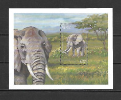 Angola 2000 Animals - Elephants MS MNH - Elefantes
