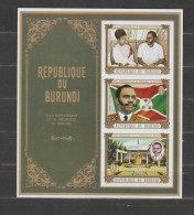 Burundi 1970 4th Anniversary Independence S/S Imperforate/ND MNH/** - Blocchi & Foglietti