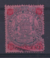 Rhodesia - BSAC: 1896/97   Arms    SG50     10/-   [Die II - No Dot]   Used Perfin   - Sonstige & Ohne Zuordnung