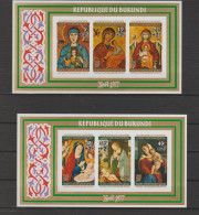 Burundi 1977 Christmas / Noël (II) S/S Imperforate/ND MNH/** - Blocchi & Foglietti