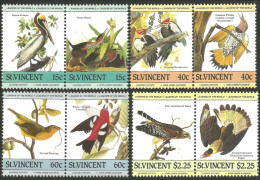 OI-185b St Vincent Oiseaux Birds Audubon Pelican Heron Woodpecker Pivert Hawk Epervier MNH ** Neuf SC - Picchio & Uccelli Scalatori