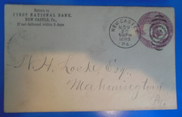 ENTIER POSTAL SUR LETTRE    -   ETATS-UNIS - ...-1900