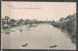 Torino - Veduta Del Po Presa Dal Ponte Principessa Isabella - Fiume Po