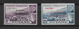 ININI 1944 Maréchal Pétain, Surchargés – Œuvres Coloniales MNH - 1944 Maréchal Pétain, Surchargés – Œuvres Coloniales