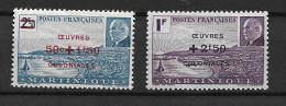 MARTINIQUE 1944 Maréchal Pétain, Surchargés – Œuvres Coloniales MNH - 1944 Maréchal Pétain, Surchargés – Œuvres Coloniales