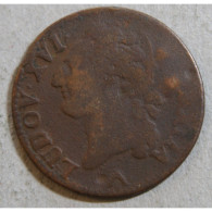 Louis XVI - 1/2 Sol 1781 W Lille Legère - 1774-1791 Lodewijjk XVI