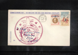 USA 1962 US Nuclear Sumarine USS Sam Houston - Commissioning Day Interesting Cover - Lettres & Documents