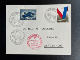 NETHERLANDS 1970 COVER BALLOONFLIGHT PARIS TO BAARLE NASSAU 15-08-1970 NEDERLAND BALLONPOST NINI & JAN BOESMAN - Covers & Documents