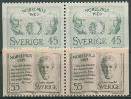 Schweden 1969 Nobelpreisträger 662/63 Dl/Dr Paare Postfrisch - Ongebruikt