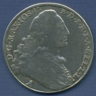 Bayern Madonnentaler 1772 A, Amberg, Maximilian III. Joseph, Sehr Schön (m6453) - Taler En Doppeltaler