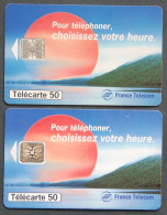 Télécartes Pour Téléphoner Choisissez Votre Heure 1993 Plus Longtemps Au Même Prix Avantages  50U Régie T France Télécom - Ohne Zuordnung