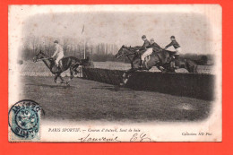 PARIS SPORTIF   COURSES D AUTEUIL  Saut De Haie  ( Chevaux, Jockey Hippodrome, Hippisme )F 21499 - Hippisme