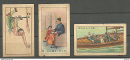 CHINA - 3 Old Cigarette Collection Cards - Autres & Non Classés