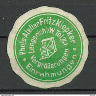 Deutschland Germany Photo-Atelier Fritz Kiepker Lengerich Reklamemarke Advertising Stamp Siegelmarke (*) - Photographie
