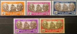 R2253/809 - COLONIES FRANÇAISES - NOUVELLE CALEDONIE - 1928/1938 - N°157 à 161 NEUFS* - Ungebraucht