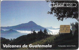 Guatemala - Telgua Ladatel - Volcán Tajumulco, Gem5 Red, 2002, 20Q, Used - Guatemala