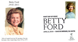Betty Ford First Day Cover, From Toad Hall Covers! - 2011-...