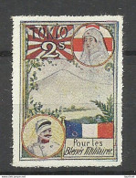 FRANCE 1914-1916 WWI Military Tokio Japan Nippon Poster Stamp Vignette Red Cross Blesses Militaires (*) - Vignettes Militaires
