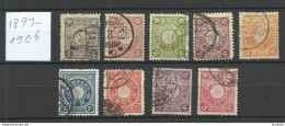 JAPAN Nippon 1899-1906 Chrysantemum, 9 Stamps, O - Oblitérés