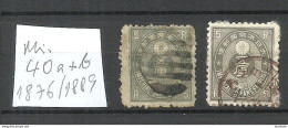 JAPAN Nippon 1876 & 1889 Michel 40 A + B O - Oblitérés