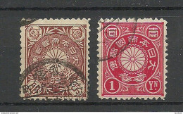 JAPAN Nippon 1899 Michel 86 - 87 O Chrysantemum - Used Stamps