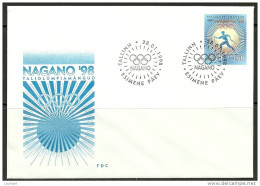 Estland Estonia FDC Winter Olympic Games Japan Nagano 1998 - Hiver 1998: Nagano