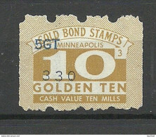 USA Gold Bond Stamp Minneapolis Vignette MNH - Unclassified