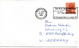 78853 - Grossbritannien - 1976 - 10p Machin EF A Bf WORCESTER - ... RAF BENEVOLENT FUND ... -> Westdeutschland - Storia Postale