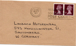 78855 - Grossbritannien - 1977 - 2@7p Machin A Bf BEDFORD - ... -> Westdeutschland - Covers & Documents