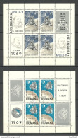 ROMANIA Rumänien 1969 Michel Block 72 & 74 O Space Weltraum Kosmonautik Raumfahrt - Europe