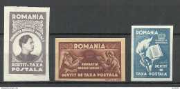 ROMANIA ROMANA 1947 Charity Wohlfahrt Spende Für König Michael Stiftung Michel XXII A B - XII C B MNH - Ongebruikt