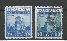ROMANIA Rumänien 1937 Michel 536 - 537 */o - Autres & Non Classés