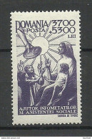 ROMANIA Rumänien 1947 Michel 1022 MNH Charity Wolfart - Unused Stamps