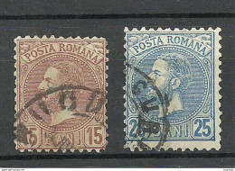 ROMANIA Rumänien 1880 Michel 55 - 56 O - 1858-1880 Moldavië & Prinsdom