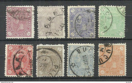 ROMANIA Rumänien 1890/91 Michel 83 - 89 O - Used Stamps